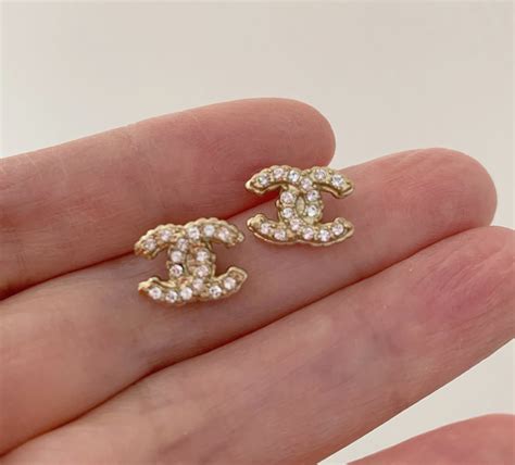 chanel small earrings|Chanel boutique earrings.